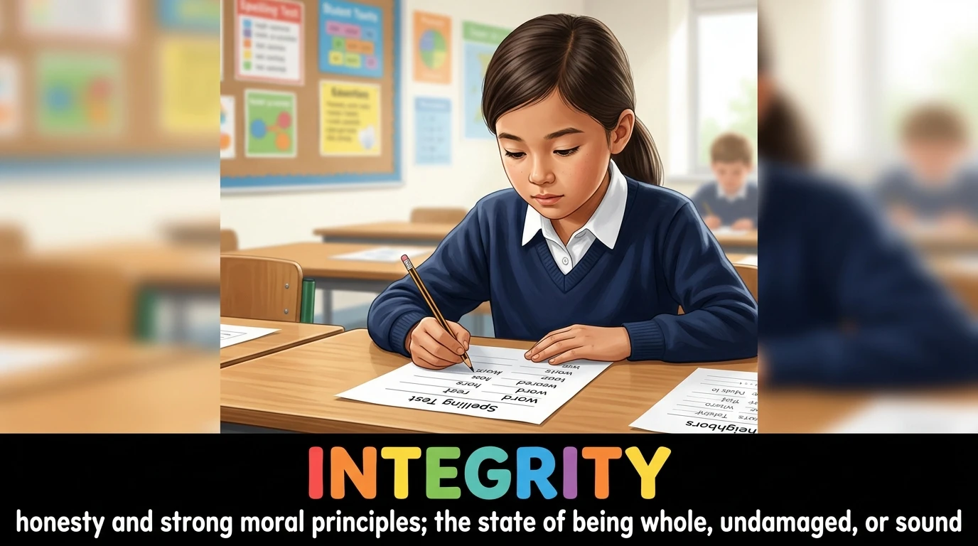 English Illustration for integrity